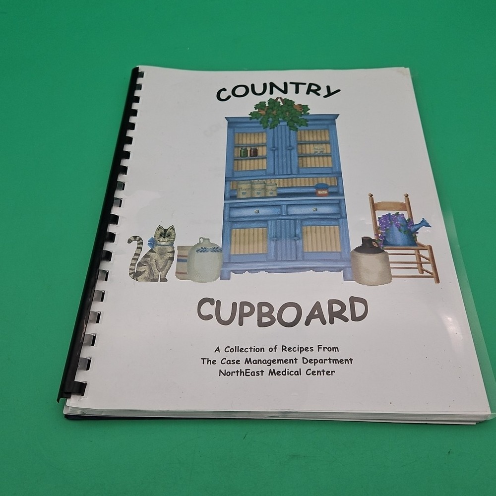 Vintage Cookbook Country Cupboard NorthEast Medical Center